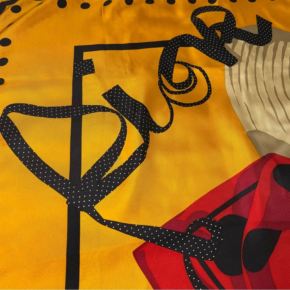 Christian Dior Oversized Silk Scarf 33 1/2 X 34
